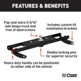thumbnail image 2 of CURT 60710 Double Lock Gooseneck Hitch, 2-5/16-Inch Flip-Over Ball, 30K, Select Chevrolet Silverado, GMC Sierra 2500, 3500 HD, 2 of 5