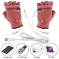 thumbnail image 5 of Women USB Heated Gloves,Winter Warm Automatic Constant Temperature Heating Gloves,Women Half Fingers Knitting Gloves, 5 of 7