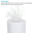 thumbnail image 3 of Unique Bargains 200 Yards Tulle Ribbon Rolls Netting Fabric Spools 6' White for Christmas Wrapping Wedding DIY, 3 of 5