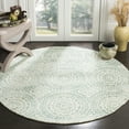 thumbnail image 2 of SAFAVIEH Bella Natalee Medallion Geometric Wool Area Rug, Ivory/Blue, 5' x 8', 2 of 10