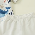 thumbnail image 5 of Curenmufel Baby Boy Rash Guard Swimsuit Cartoon Sea Animal Printings Two Pieces Swimwear Kids Toddler Bathing Suit 3-7 Years (White,3-6 Months), 5 of 9