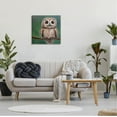 thumbnail image 2 of Gazing Spotted Owl Nature Animals & Insects Painting Gallery Wrapped Canvas Print Wall Art, 2 of 7