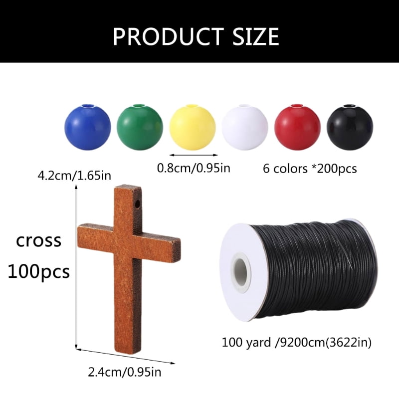 Zecic Salvations Bracelets Making Kits 6 Color Bead Plan of Salvations Necklace Kits