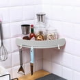 thumbnail image 1 of Yhmxh Bathroom Organizer Bathroom Storage Hanging Corner Shelf,Bathroom Corner Rack,Hole- Bathroom Corner Shelf,Wash Table Traceless Wall Hanging,Tripod commodity shelf, 1 of 6