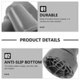 thumbnail image 3 of GOOHOCHY 2 Pcs Protecteurs de Bâton de Marche Gris Embout Rond Protection pour Béquilles, 3 of 8