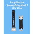 thumbnail image 4 of Teknet Correa Silicon Metal para Samsung Galaxy Watch 7 Ultra 47mm, 4 of 5