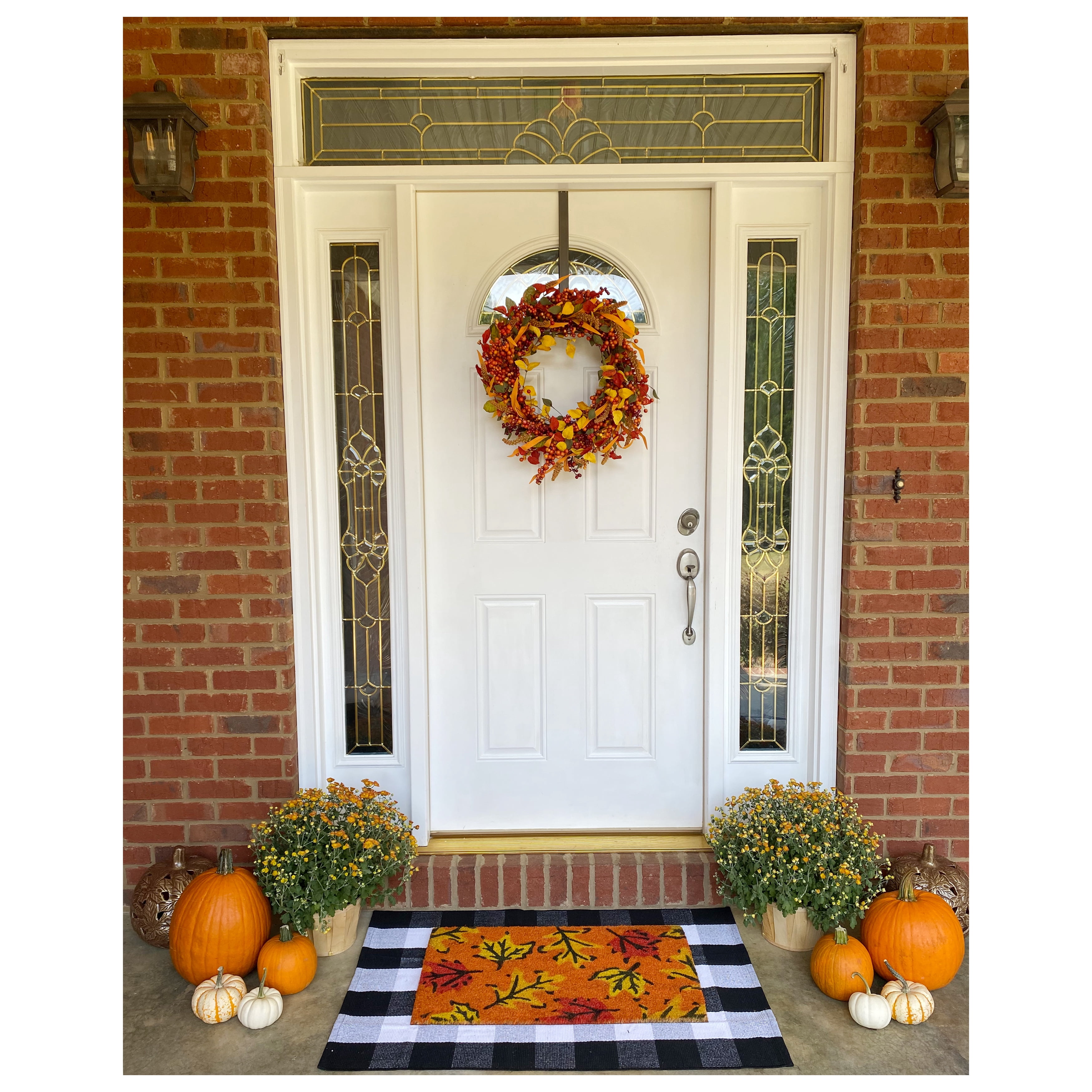 Calloway Mills Fall Leaves Outdoor Doormat