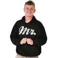 thumbnail image 4 of Mr Husband To Be Newlywed Groom Hoodie Hooded Sweatshirt Men Brisco Brands S, 4 of 6