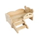 thumbnail image 1 of Cama de madera para conejillos de indias y hámsteres, nido estable y duradero, casa para mascotas para jugar y dormir. Oso grande, 1 of 9