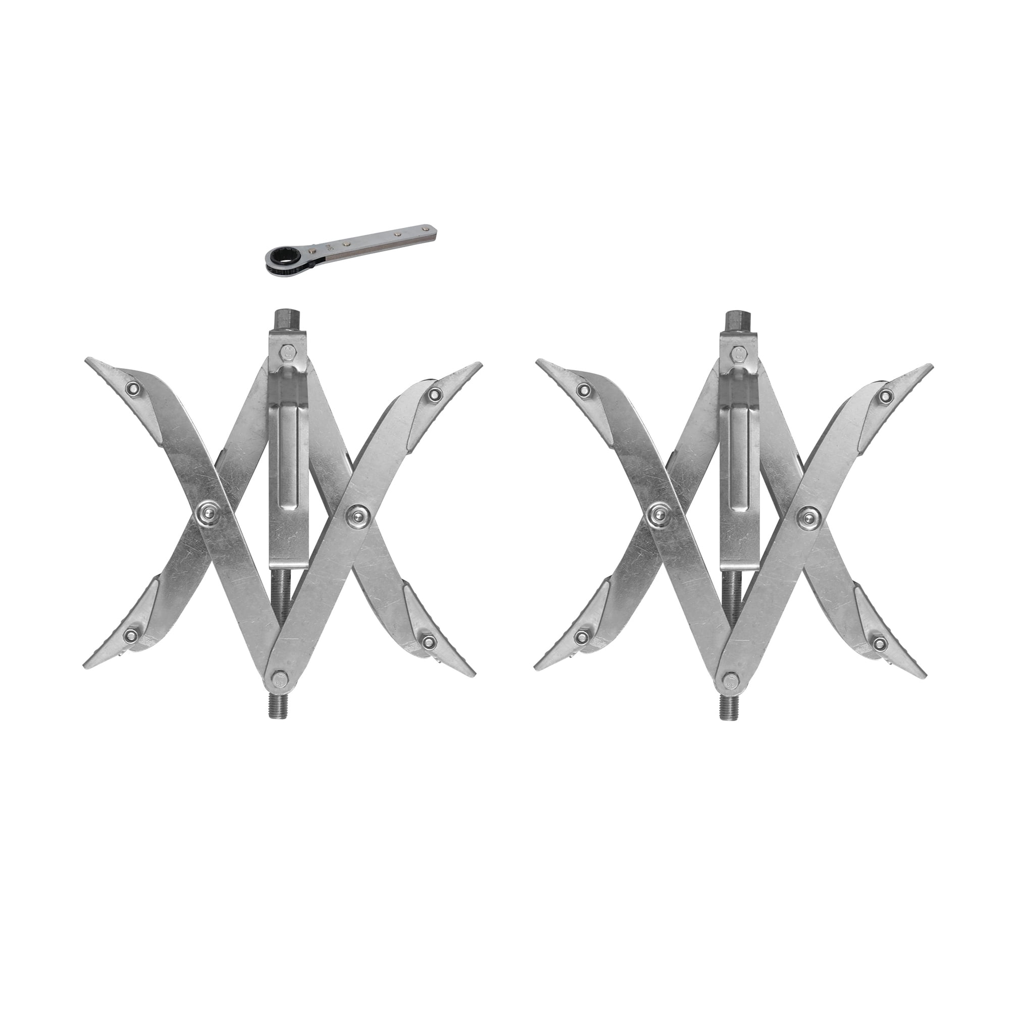 PoleStar 10201099 XX Chock Stabilizer for Tandem Axle Trailers, 2 Pack, Steel