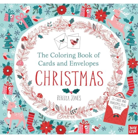 Pre-Owned The Coloring Book of Cards and Envelopes: Christmas (Paperback 9780763692421) by Nosy Crow