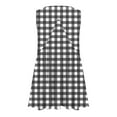 thumbnail image 4 of ZyeKqe Tank Tops for Women Casual Sleeveless Shirts V Neck Pleated Top Plaid Babydoll Tunic Top, 4 of 5