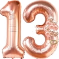 thumbnail image 1 of KatchOn, Rose Gold 13 Balloon Numbers - Giant, 40 Inch | 13th Birthday Decorations for Girls | 13 Rose Gold Balloons for 13 Birthday Decorations for Girls | Rose Gold Number 13 Balloons for Birthdays, 1 of 8