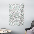 thumbnail image 1 of Hawaiian Colors Tapestry, Scattered Leaves Falling Like Appearance on a Plain Background, Wall Hanging for Bedroom Living Room Dorm Decor, 40W X 60L Inches, Laurel Green and Blush, by Ambesonne, 1 of 2