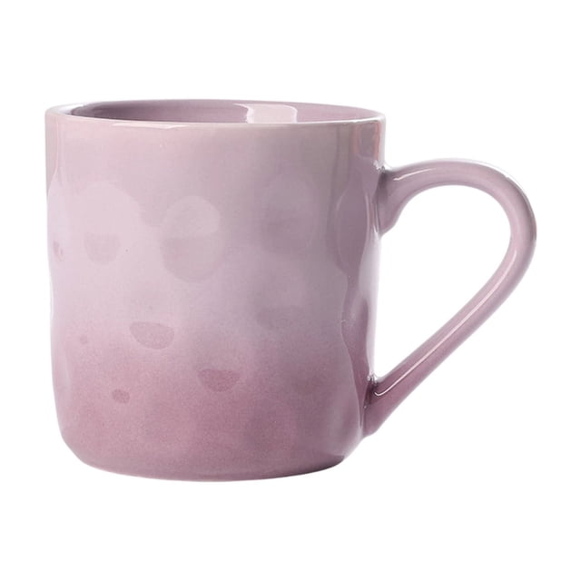 Ceramic Breakfast Mug With Underglaze Color Gradient Design 5.12 in x 3.54 in x 3.5 in Cream Style