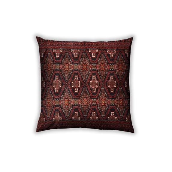 Ahgly Company Outdoor Square Traditional Throw Pillow, 18 inch by 18 inch