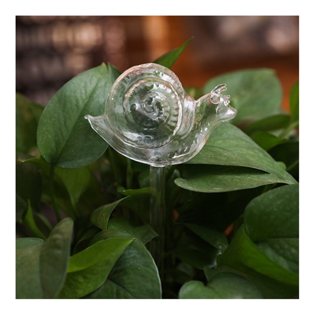 CAROOTU Cute Automatic Flower Watering Device Glass Self-Watering Stakes Plant Glass Waterer Automatic