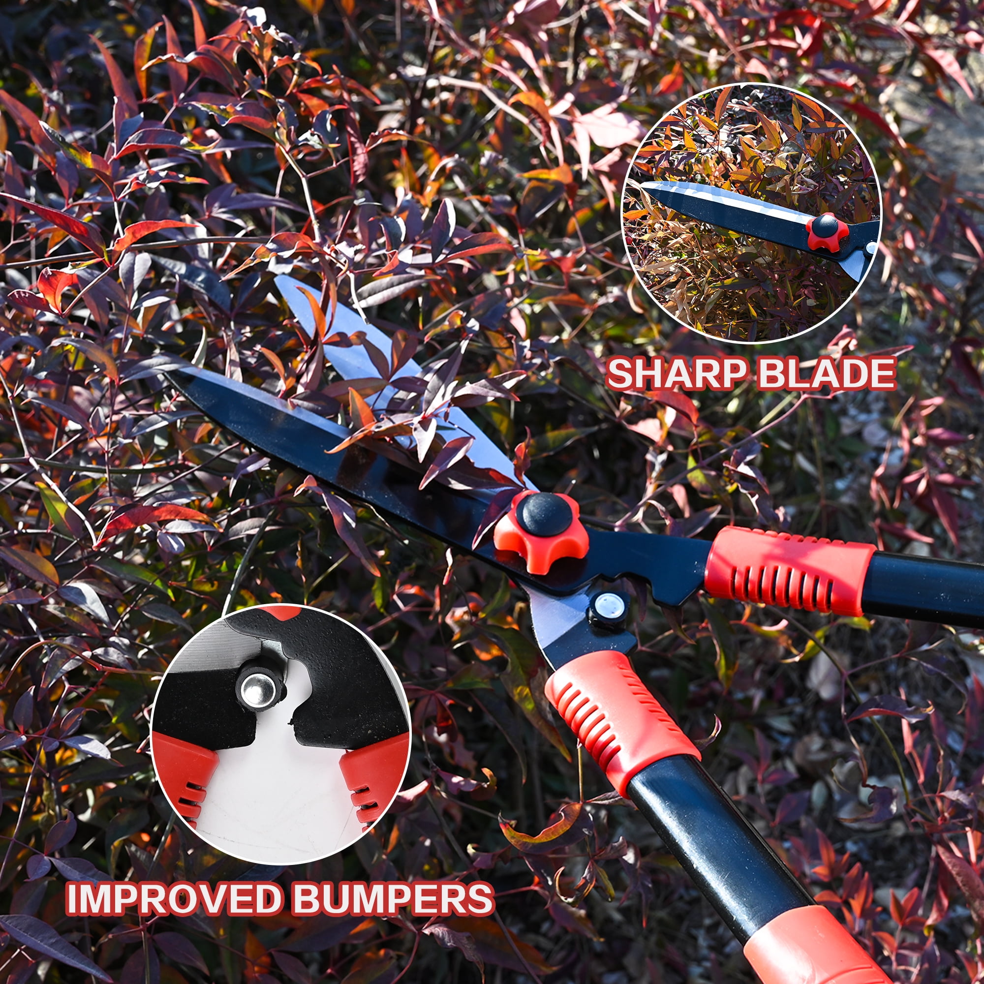 3PCS Loppers Shears  Pruners Set, Heavy Duty Tree & Shrub Care Kit for Yard, Lawn & Garden, Professional Branch Cutter Tree Trimmer for Indoor & Outdoor Gardening