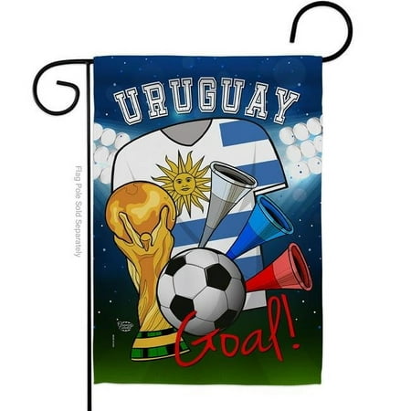 World Cup Uruguay Soccer Sports 13 x 18.5 in. Double-Sided Decorative Vertical Garden Flags for House Decoration Banner Yard Gift