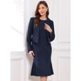thumbnail image 4 of DARING DIVA Women's 2Pcs Suit Sleeveless Dress Crop Blazer Set XS Dark Blue, 4 of 7
