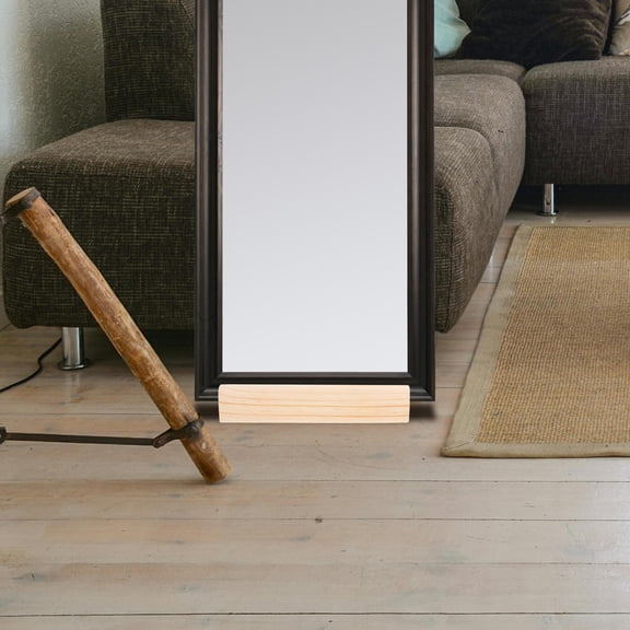 LOLIPPYY Floor Mirror Stand Holder Only Solid Wood Height Adjustment Minimalist Indoor Use 1Pcs