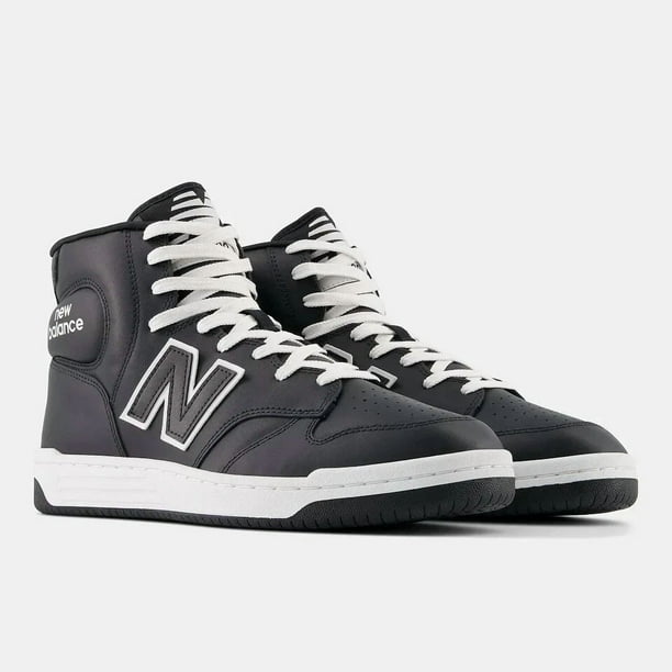Men New Balance Ortholite NB 480 Mid Top Athletic Sneakers Black/White BB480COB