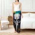 thumbnail image 4 of Fotbe Modern Abstract Colorful Skull C Pantalones de Pijama para Mujer, Pantalones de Dormir, Pantalones Pj con Cordón y Bolsillos-X-Large, 4 of 6