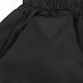 thumbnail image 4 of Kids Girls Baggy Cargo Pants Y2k Elastic Waisted Drawstring Parachute Pants with Multi Pockets Black 10-11Years, 4 of 7