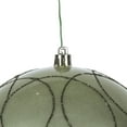 thumbnail image 2 of Vickerman 6" Wrought Iron Candy Ornament with Circle Glitter Pattern, 3 per Bag, 2 of 7