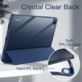 thumbnail image 3 of JETech Case for Samsung Galaxy Tab A9+ / A9 Plus 11-Inch 2023, Clear Transparent Hard PC Back, Protective Tri-Fold Stand Slim Tablet Cover, Auto Wake/Sleep (Navy), 3 of 6