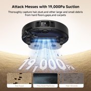 MOVA P50 Pro Ultra Robot Vacuum Cleaner Combo, Removable and Liftable Mop,Anti-Tangle,Self Drying-Black