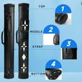 thumbnail image 6 of GSE Games & Sports Expert 2x2 Deluxe Hard Billiard Cue Case. Pool Cue Stick Carrying Case, Billiard Pool Cue Accessories (4 Colors Available), 6 of 8
