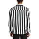 thumbnail image 3 of Camisa Casual de Manga Larga de Rayas Verticales para Hombre Inspire Chic, Ajuste Regular, Color Negro y Blanco, 3 of 7