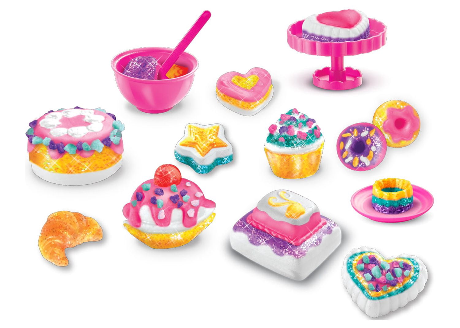 Cra-Z-Art Softee Dough Sparkling Sweet Treats Bakery Modeling Compound Multicolor Play Set