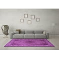 thumbnail image 3 of Ahgly Company Indoor Rectangle Medallion Purple Traditional Area Rugs, 5' x 7', 3 of 4