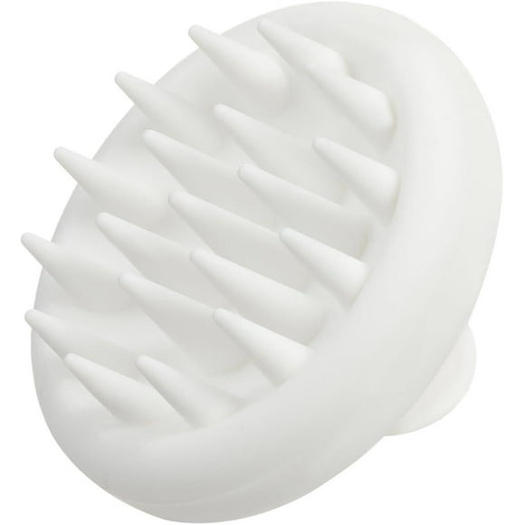 (White)SDIGV Silicone Scalp Massager Shampoo Brush, Hair Scrubber with Soft Silicone Bristles, Scalp Scrubber, Wet Dry Scalp Massager Hair Growth & Scalp Car