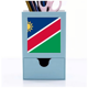 thumbnail image 1 of Namibia bandera nacional África país Tarjeta de clip de pluma del gestor de suministros de oficina, 1 of 3