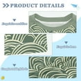 thumbnail image 2 of FORMRS Boys Rash Guard with Short Sleeves UPF 50+ Swim Shirts Sizes 3-12T, Retro Green Abstract, 2 of 6