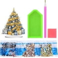 thumbnail image 6 of JASGARDE DIY Tabletop Diamond Art Painting Kit, Special Shaped Rhinestone Desk Placement Ornament, Home Stand Up Gem Painting Craft Kit, Gift, Christmas Tree, 6 of 6