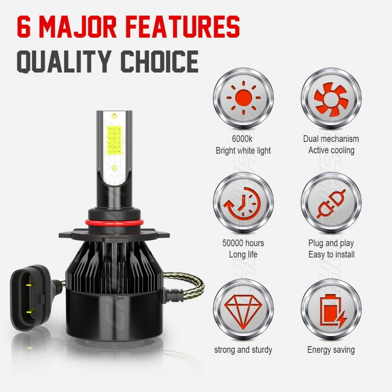 Complete LED Headlight & Fog Light Bulb Kit For 2010-2014 Acura TL - 8 Piece Set
