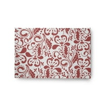 24" 36" Simply Daisy Aurora French Country Chenille Area Rug, Coral