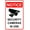 Warning Sign 5, variant on Safety Sign Notice Danger Slow Down Dog Runs in Front of Cars Tin Sign - 8"x12", 8"x12" Decor for Home, Business, Residential/Street Zones