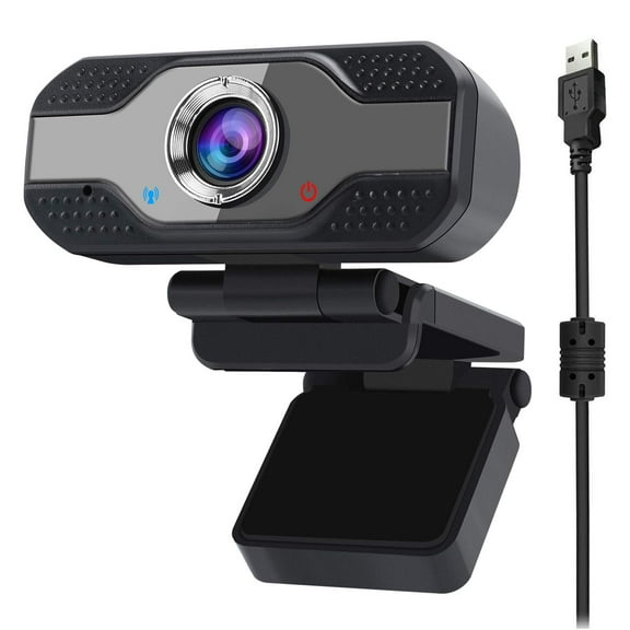 HD Webcam for PC, USB Camera with Microphone Plug Play Built-in Mic Full Ultra HD 1080P Web Camera Video Cam Video Calling Conferencing Streaming for Desktop/Computer/Mac/Laptop/MacBook