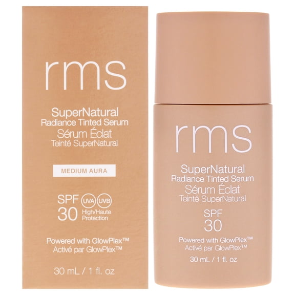 RMS Beauty SuperNatural Radiance Tinted Serum SPF 30 - Medium Aura , 1 oz Makeup