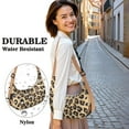 thumbnail image 5 of Sac Ravioli Mignon à Imprimé Guépard pour Femmes, Sac Bandoulière Motif Léopard avec Sangle Ajustable, Sac à Main en Nylon Élégant pour Magasinage, Randonnée Ou Activités de Plein Air, 5 of 5