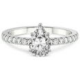 thumbnail image 4 of IGI Certified 1 Carat Pear Shape Lab Grown Diamond Engagement Ring | 14K White Gold |Nomi Classic Eternity Lab Diamond Ring | FG-VS1-VS2 Quality Friendly Diamonds, 4 of 6