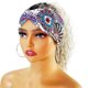 thumbnail image 5 of Paquete de 8 diademas africanas para mujer, diademas anchas estilo bohemio para el cabello de mujer, turbante anudado antideslizante, diademas africanas para hacer deporte, yoga, entrenamiento, banda, 5 of 6