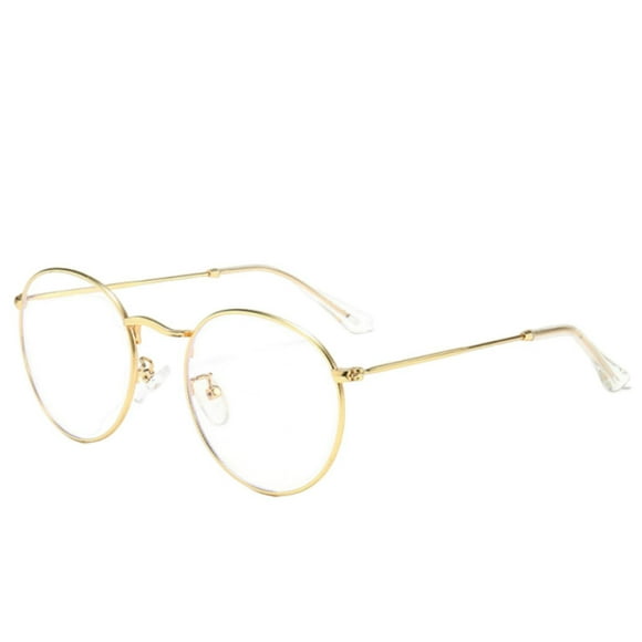 Classic Small Round Unisex Eyewear Lightweight Non- Transparent Lens Glasses for Outdoor Activities