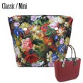 thumbnail image 2 of New Obag Classic Mini Floral Print PU Leather organizer Lining Zipper Inner Pocket Waterproof Insert for O BAG Women Handbag mini 2, 2 of 6