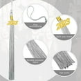 thumbnail image 2 of 18 Pieces Graduation Academic Hat Tassels with 2023 Year Gold Date Pendants(grey), 2 of 5